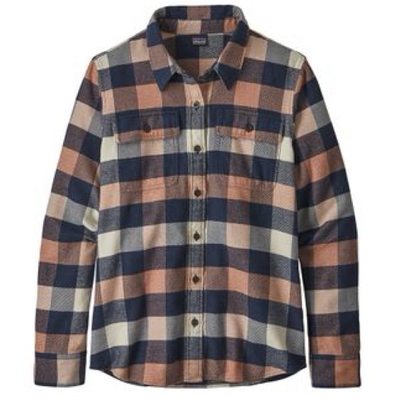 Patagonia Womens L/S Fjord Flannel Shirt Upriver: Century Pink - Picture 1 of 7